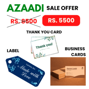 Label, Sticker and Thank you card printing | Printo.pk